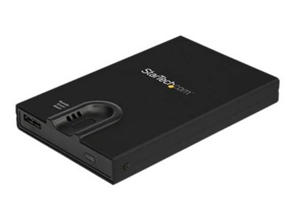 StarTech.com Box esterno hard disk con crittografia - Accesso tramite impronta digitale - Per unità SATA da 2,5"