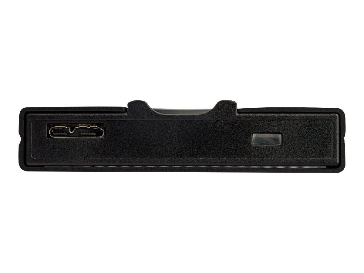 StarTech.com Box esterno hard disk con crittografia - Accesso tramite impronta digitale - Per unità SATA da 2,5"-4