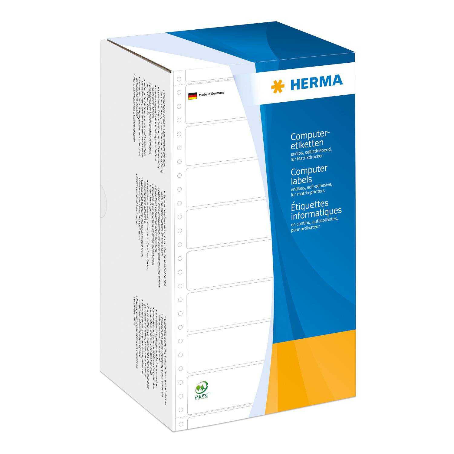 HERMA Computer labels - Perforierte Etiketten - weiß - 99,2 x 147,3 mm - 3000 Stck. (8292)-2
