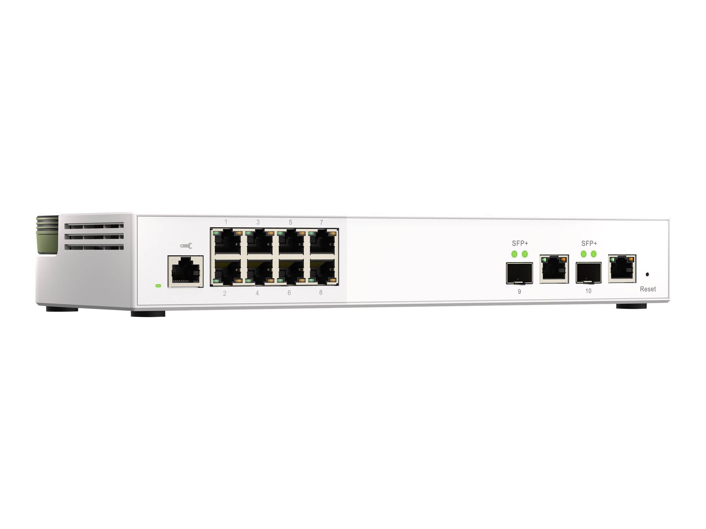 QNAP QSW-M2108-2C - Switch - managed - 2 x 10 Gigabit SFP+ + 8 x 2.5GBase-T - Desktop-2