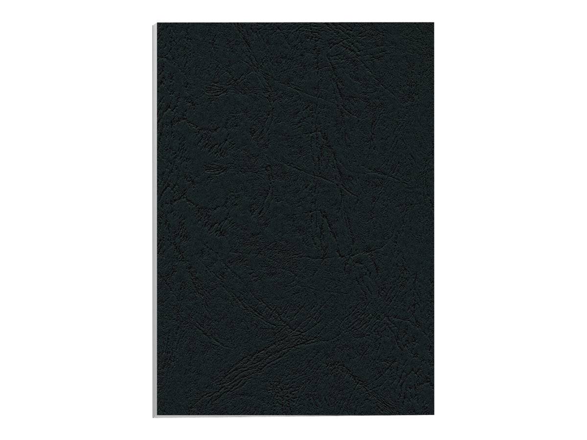 Copertine per rilegatura FELLOWES Delta goffrate cartoncino nero A3 250 g/m² conf. 100 pezzi - 5374401-1