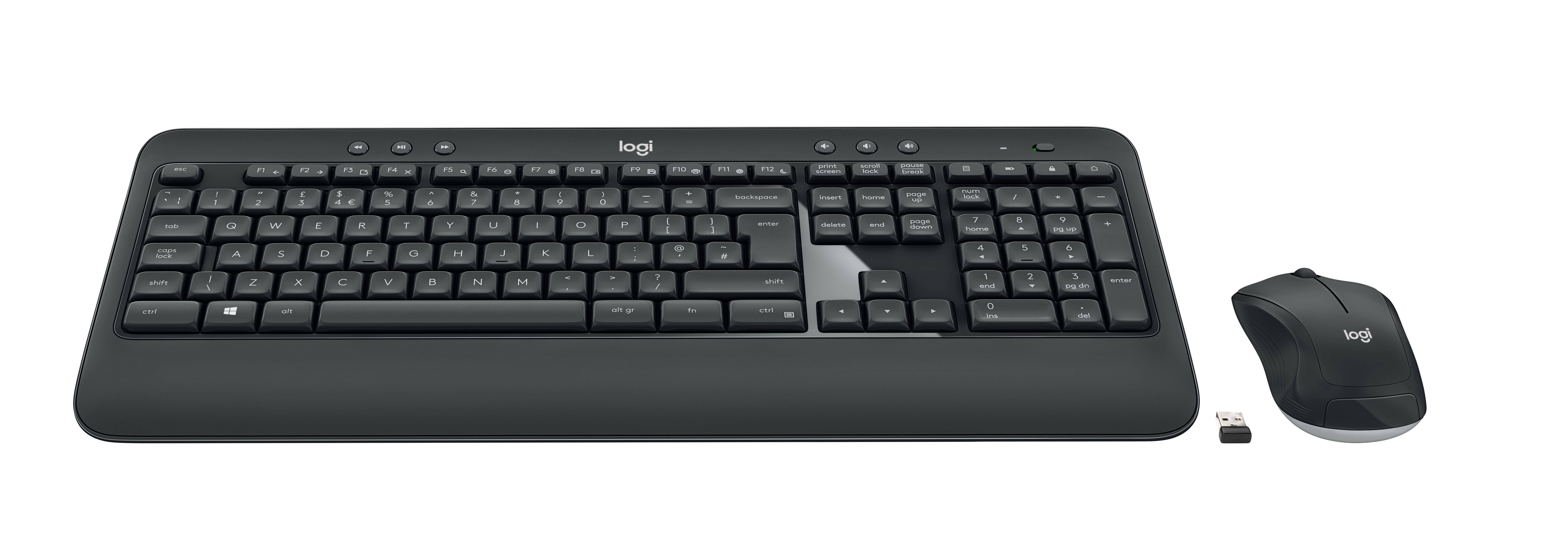 Logitech MK540 Advanced Senza fili Kit tastiera, mouse A prova di schizzi Tedesco, QWERTZ Nero, Bianco-4