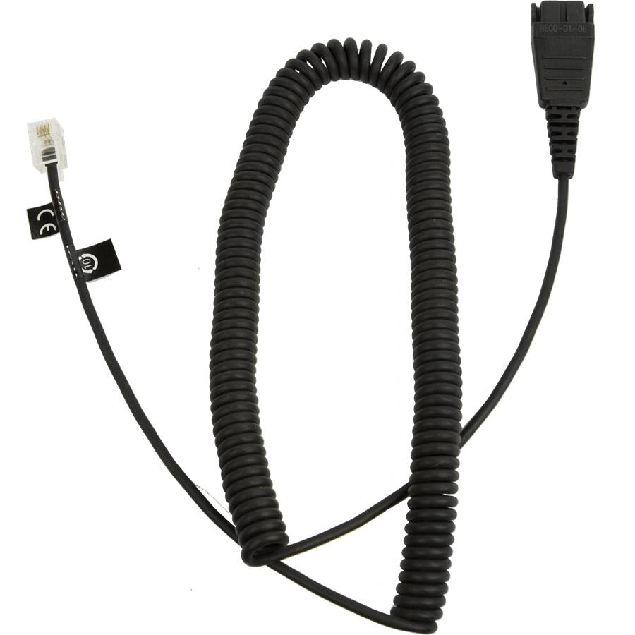 Jabra Quick Disconnect 2m Headset-Kabel RJ-10 Aufgespult-1