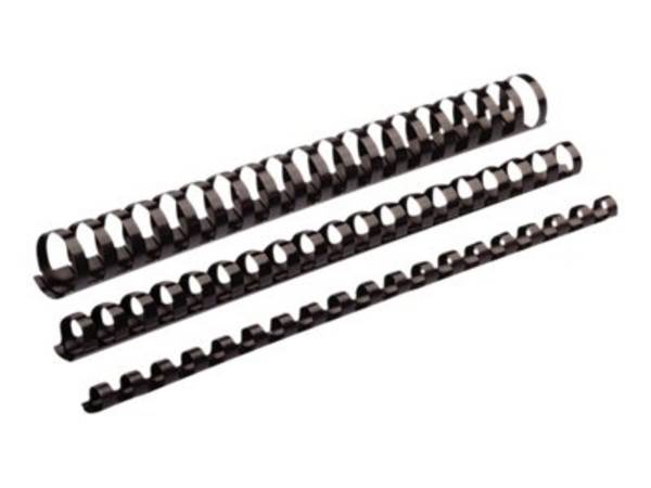 Dorsi plastici FELLOWES nero ad anello ovale 32 mm - 241-280 fogli conf.50 - 5349302