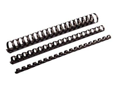 Dorsi plastici FELLOWES nero ad anello ovale 32 mm - 241-280 fogli conf.50 - 5349302-0