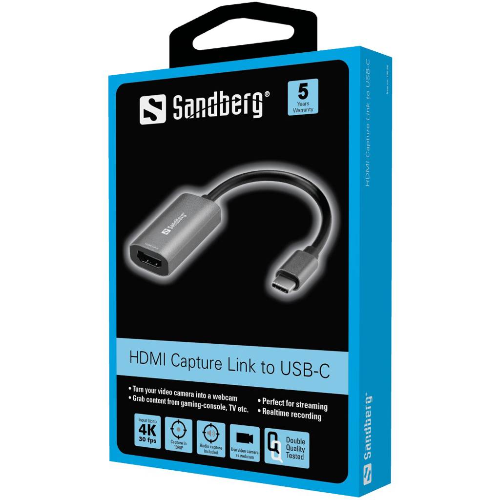 Sandberg 136-36 adattatore grafico USB Grigio-2