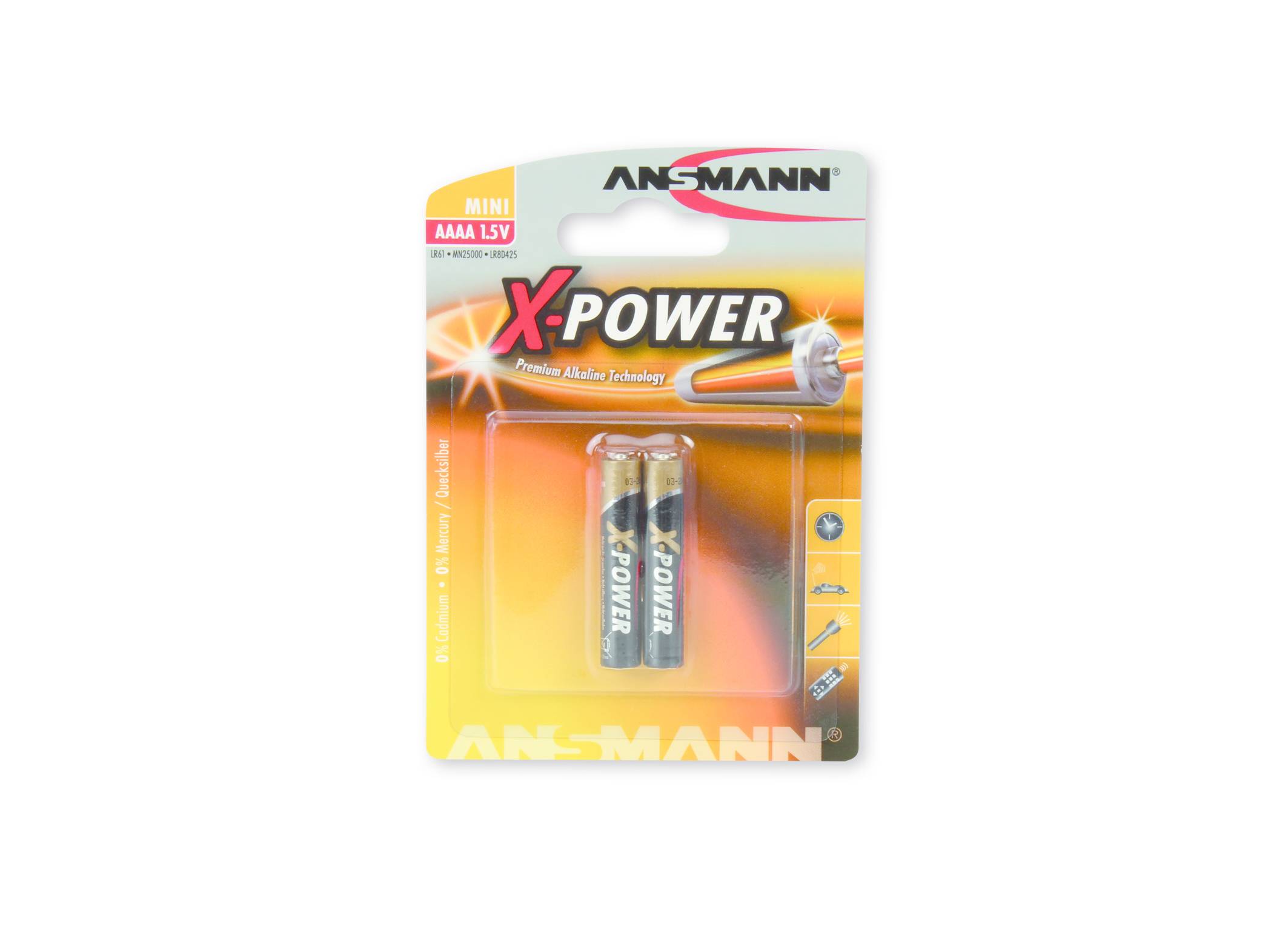 ANSMANN X-POWER Mini AAAA - Batterie 2 x AAAA Alkalisch (1510-0005)-3