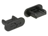 DeLOCK Dust Cover for USB 2.0 Micro-B Female - Schutzumschlag - Schwarz-2