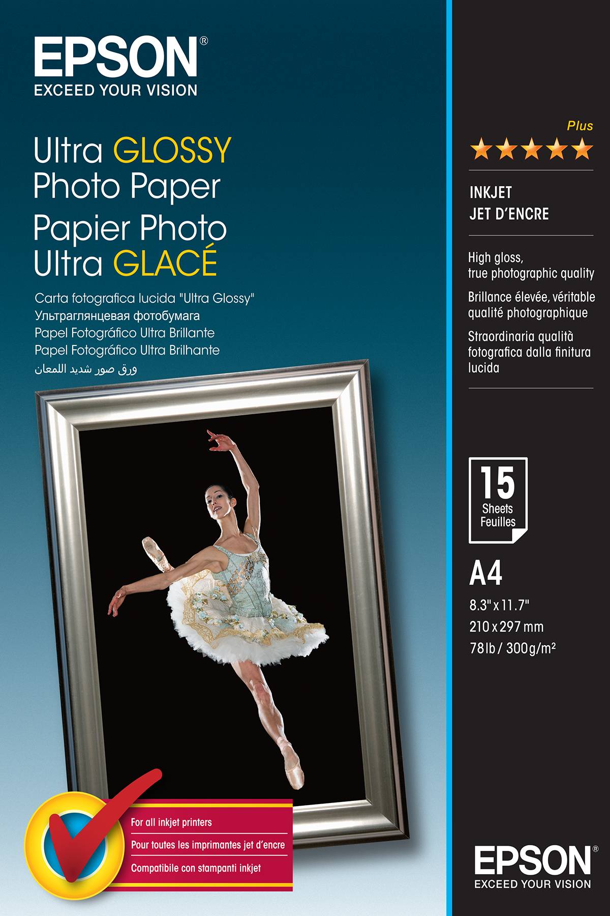 Epson Ultra Glossy Photo Paper - A4 - 15 Fogli-2