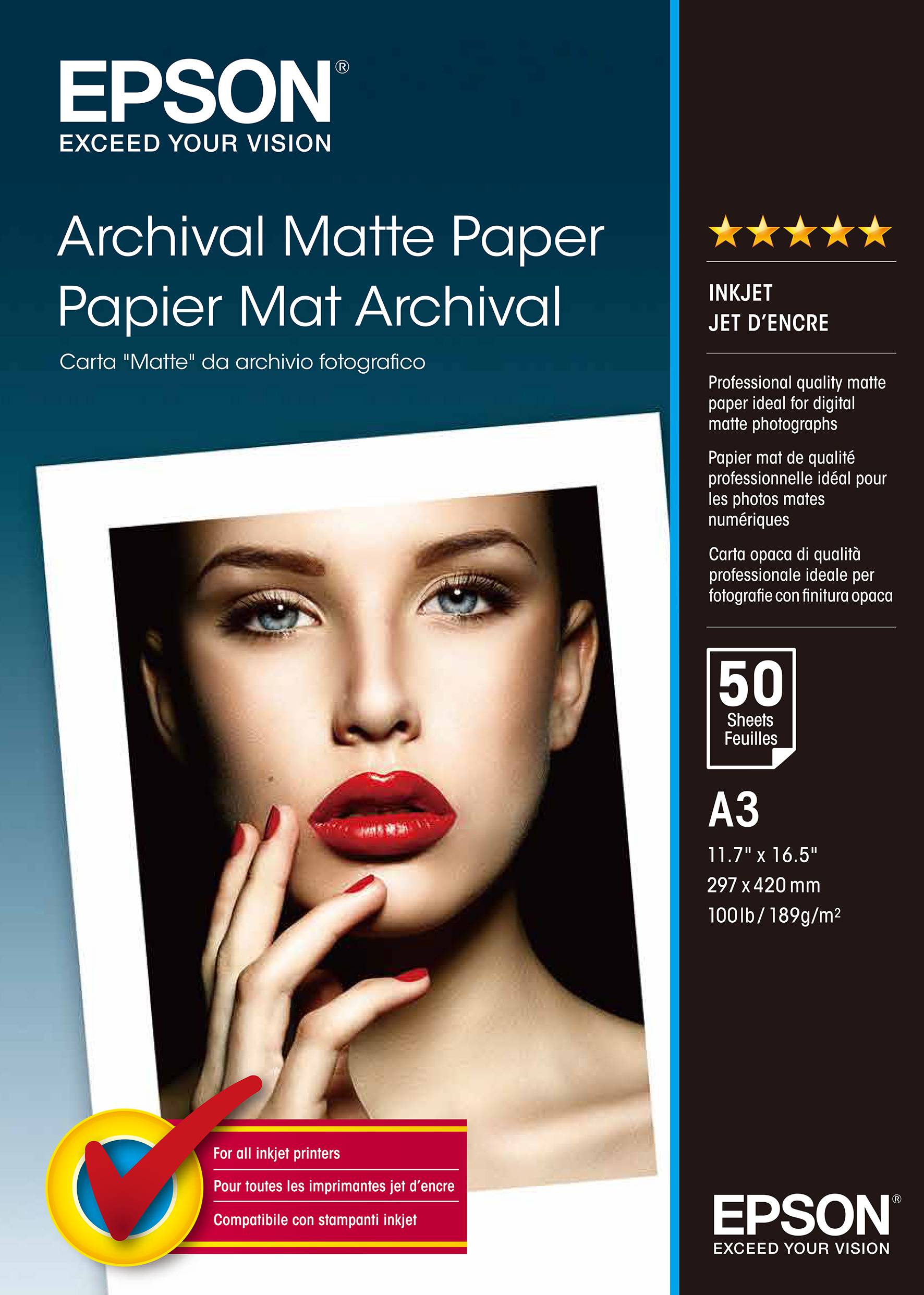 Epson Carta "matte" da archivio fotografico C13S041344-1