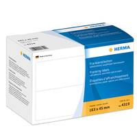 HERMA Franking labels - Selbstklebende Papieretiketten - weiß - 163 x 45 mm - 1000 Etikett(en) (500 Bogen x 2) (4319)-3
