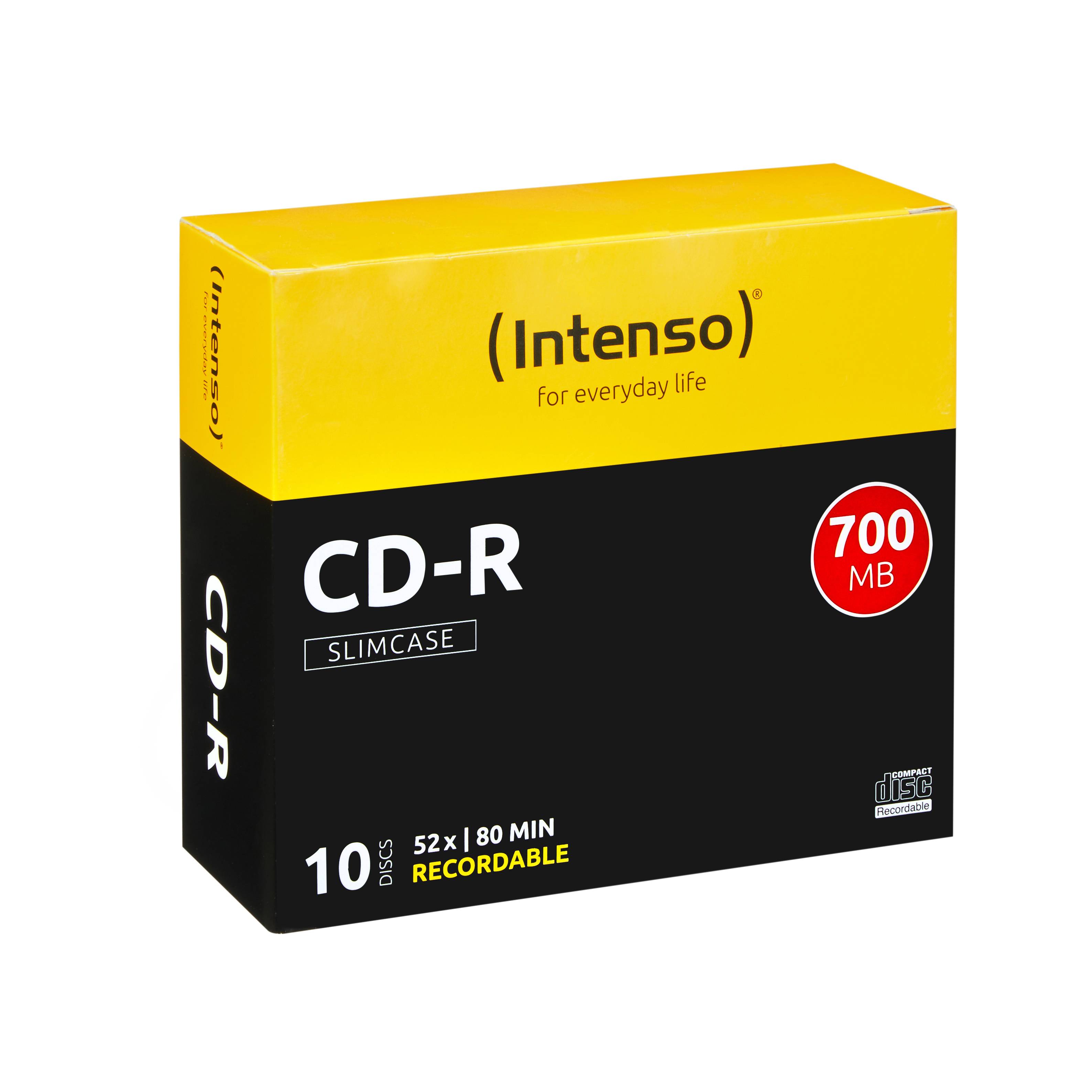 CD-R 700 MB/80 M.52X SLIM CASE 10PZ-1