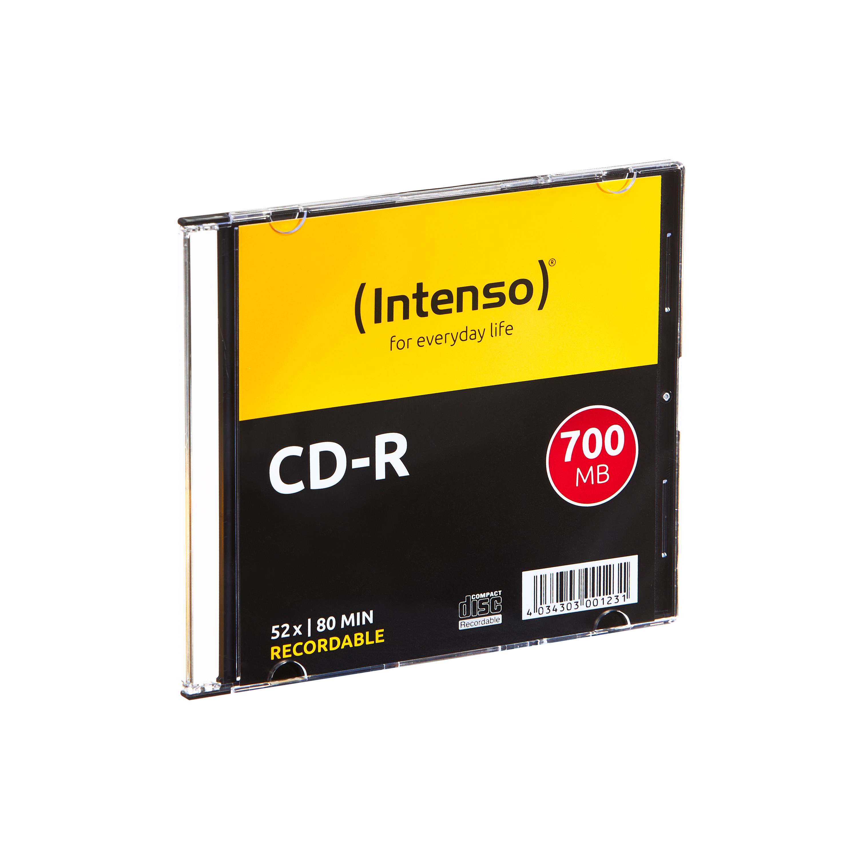 CD-R 700 MB/80 M.52X SLIM CASE 10PZ-2