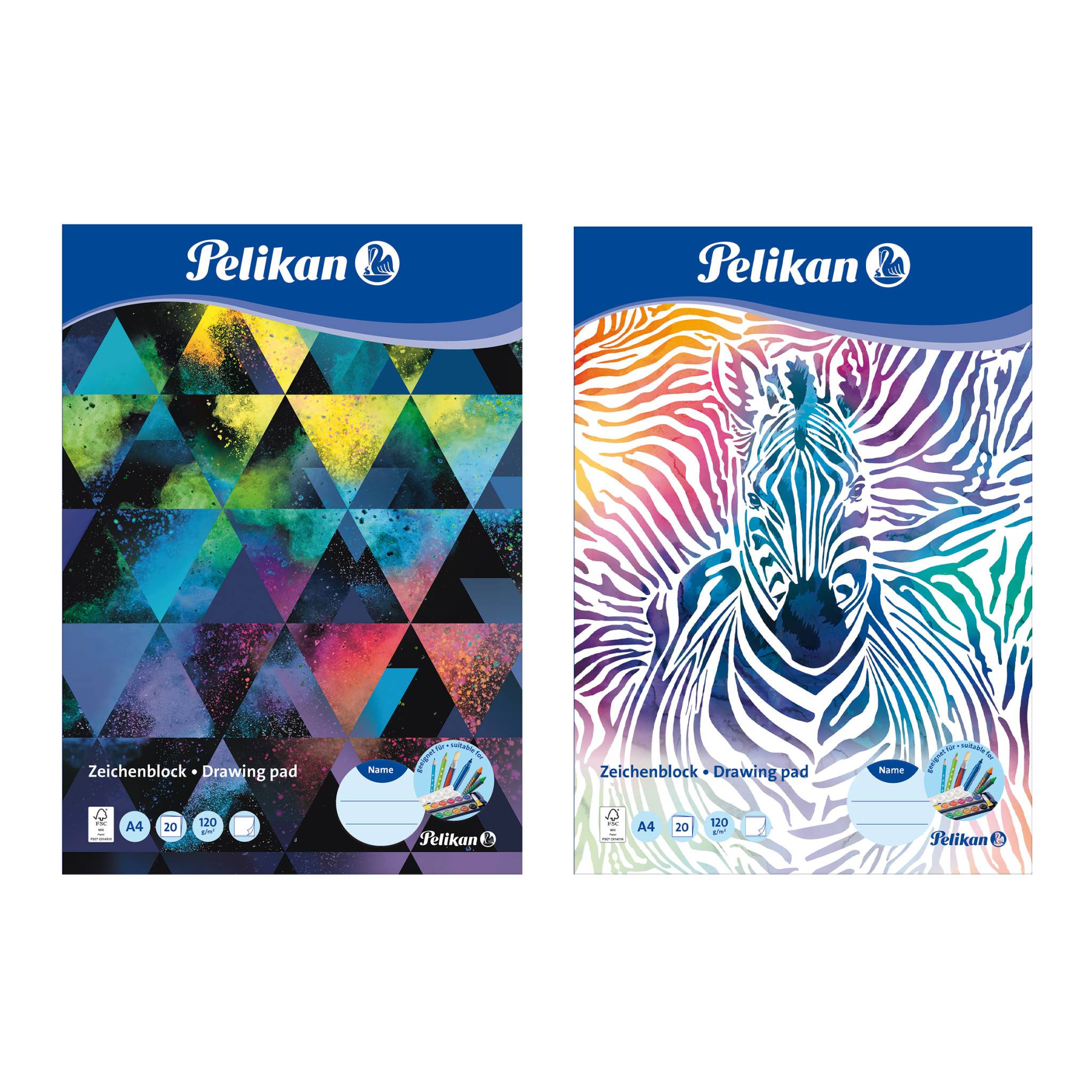 Pelikan 236782, Kunstdruckpapierblock, 120 g/m², 20 Blätter-0