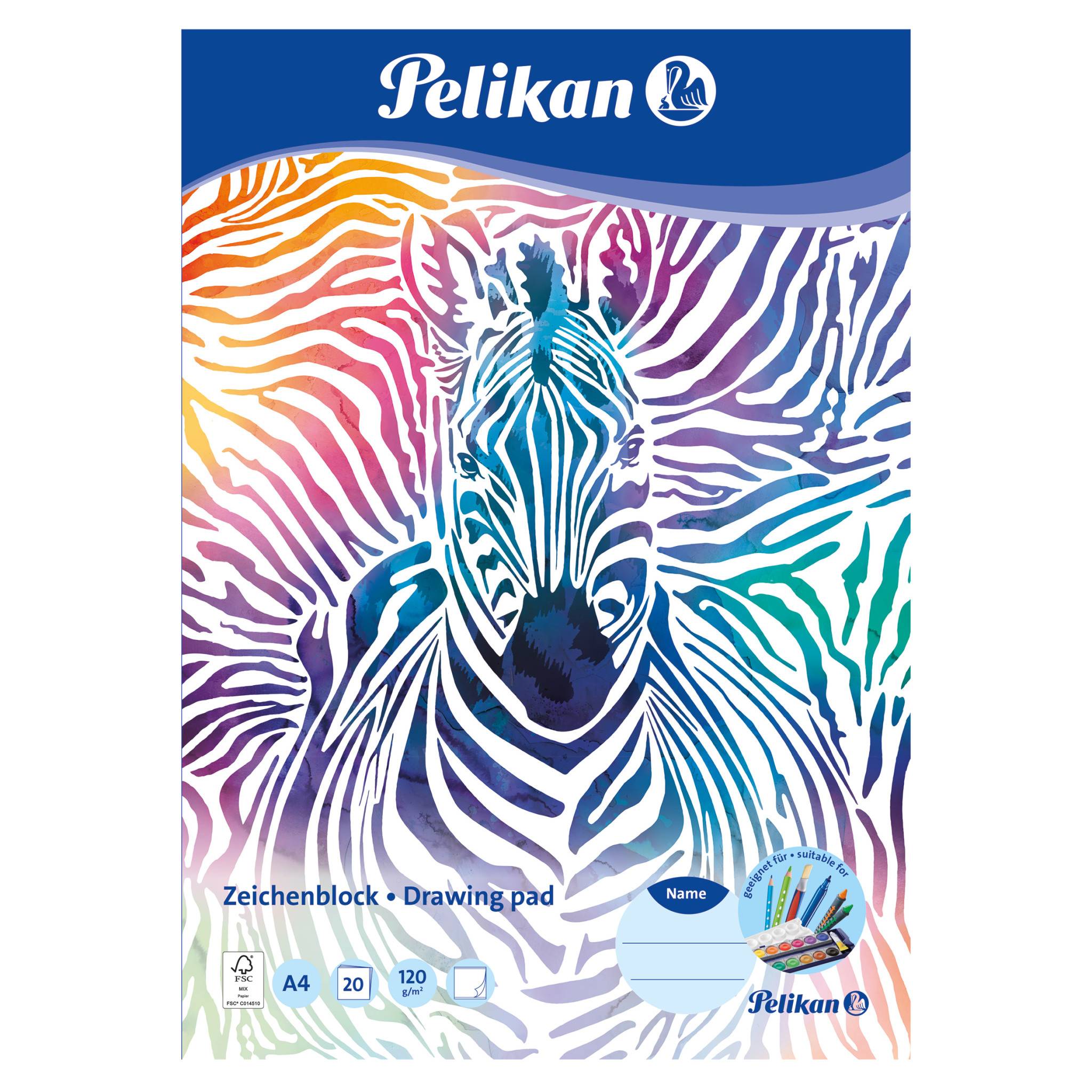 Pelikan 236782, Kunstdruckpapierblock, 120 g/m², 20 Blätter-1