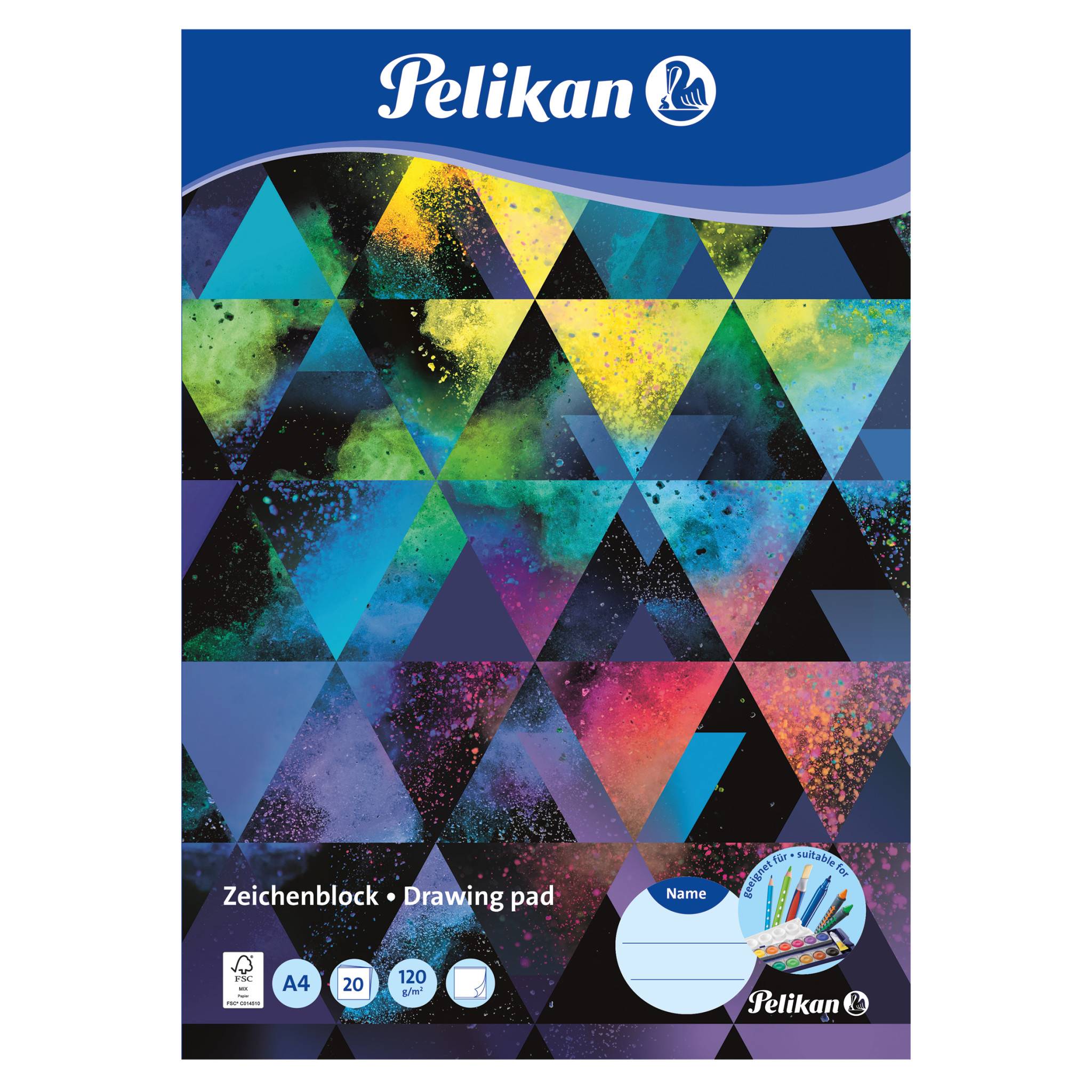 Pelikan 236782, Kunstdruckpapierblock, 120 g/m², 20 Blätter-2