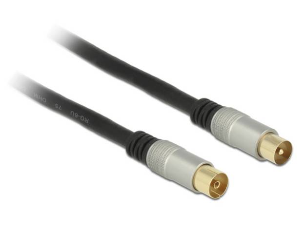 Delock Premium - Antennenverlängerungskabel - IEC-Anschluss weiblich zu IEC-Anschluss männlich-3