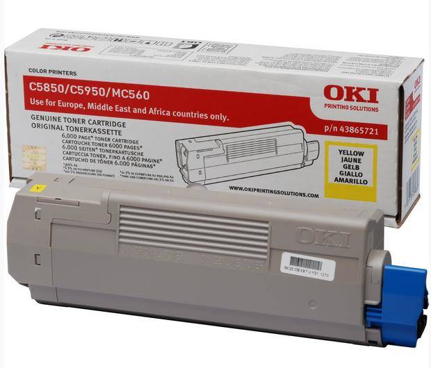 OKI Toner 43865721, yellow für ca. 6.000 Seiten für C5850 / C5950 (16.10.8026)-1