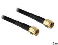 Delock Antenna WLAN Cavo [1x Spina RP-SMA - 1x Spina RP-SMA] 2.00 m Nero-2