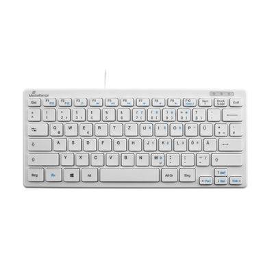 MediaRange MROS113 Tastatur USB QWERTZ Deutsch Weiß (MROS113)-0