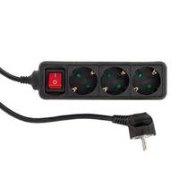 REV 512371555 protezione da sovraccarico 3 presa(e) AC 250 V Nero 1,4 m-2