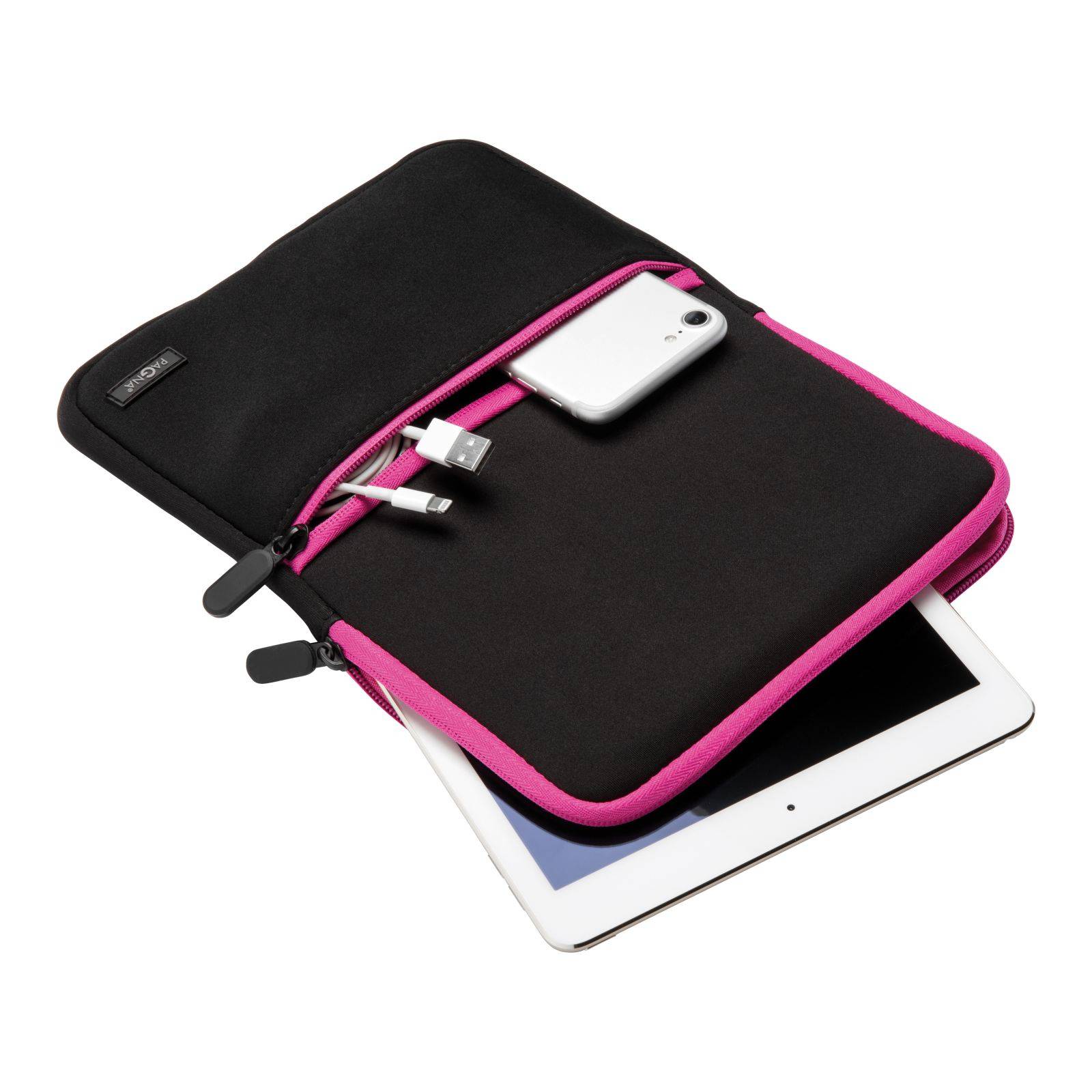 Pagna 99517-34 custodia per tablet 25,4 cm [10] Custodia a tasca Nero, Rosa (PAGNA Tablettasche Go dunkelrosa bis 1)-1