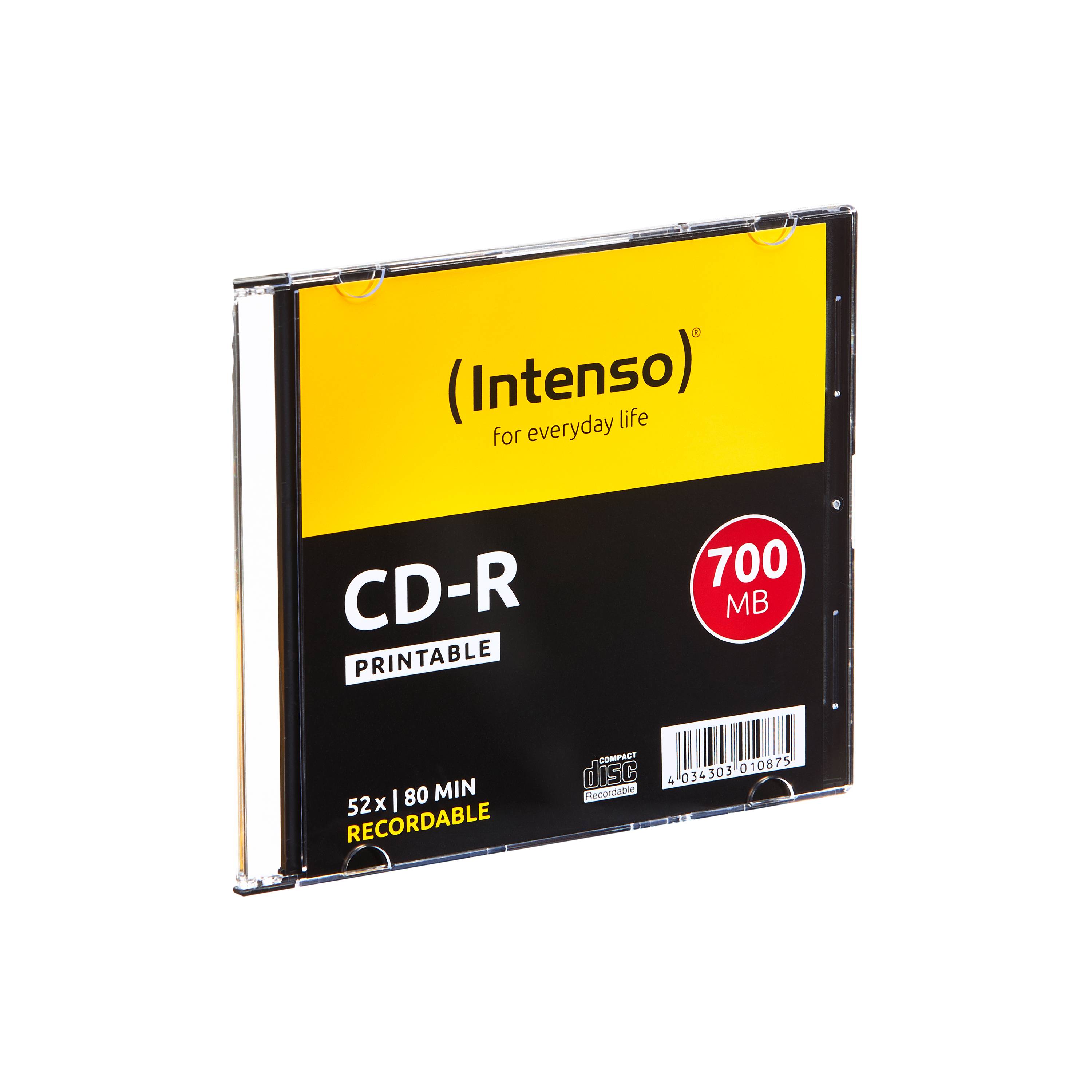 CD-R 700MB.12X SLIM PRINTABLE 10PZ.-1