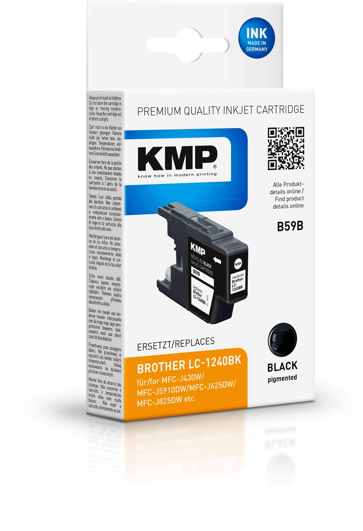 KMP Druckerpatrone B59B schwarz kompatibel zu brother LC-1240BK-1