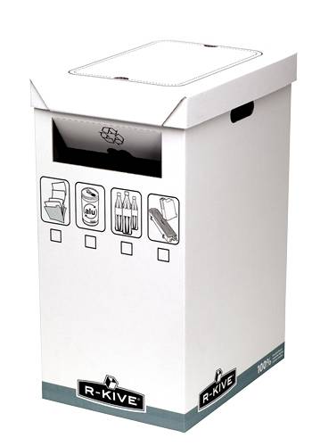 Fellowes R-Kive System Recycle Bin - Grau - Weiß - 300 x 500 x 600 mm - 300 x 500 x 600 mm (0193201)-1