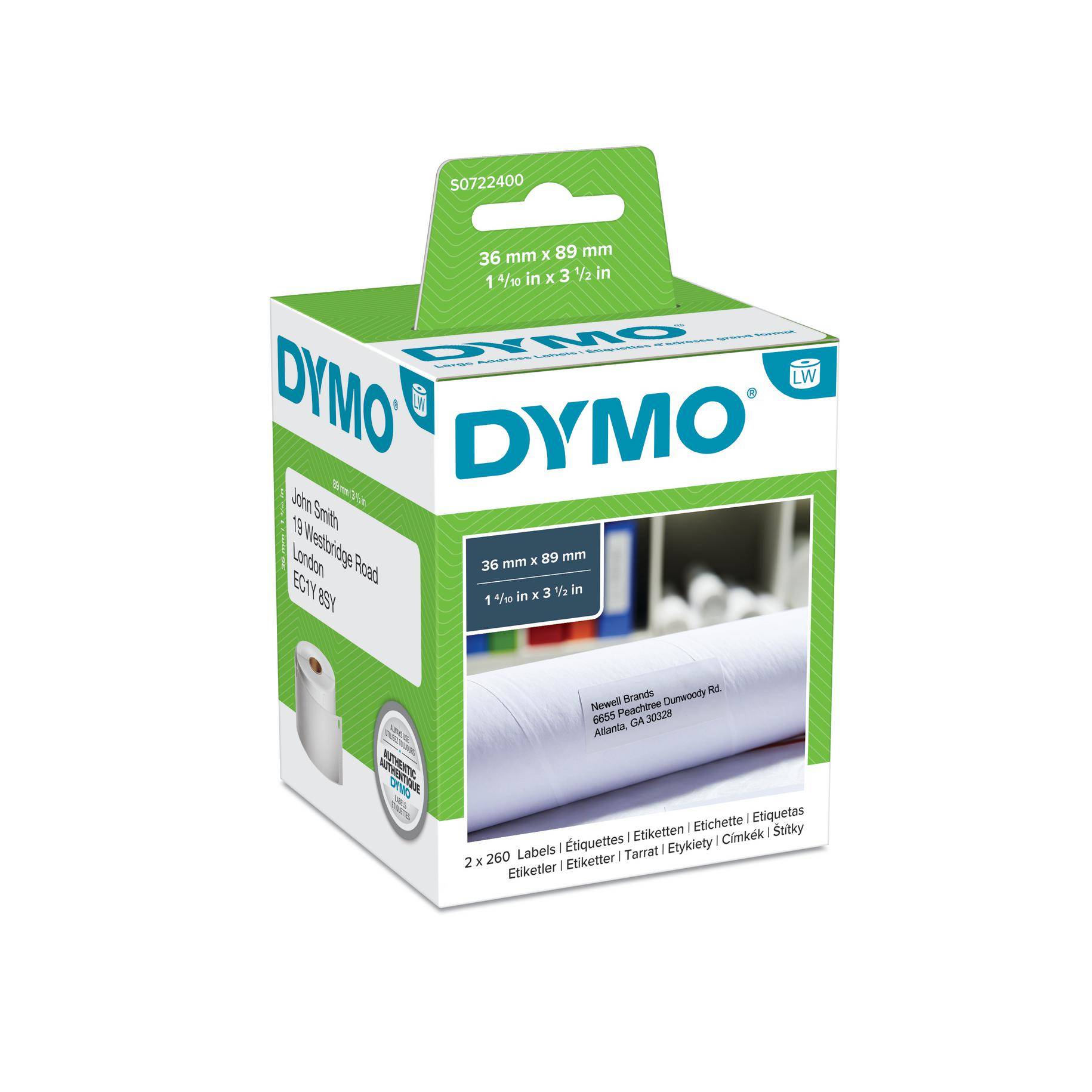 DYMO LW - Etichette indirizzi grandi - 36 x 89 mm - S0722400 S0722400A-2