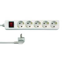 REV - Verlängerungsschnur - Wechselstrom 250 V - 3500 Watt - Eingabe, Eingang 2-polig - output connectors: 5 (2-polig) --3