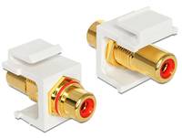Delock 1982591 1982591 RCA Audio Adattatore [1x Presa RCA - 1x Presa RCA] Rosso-2