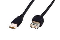 Digitus cavo prolunga usb 2.0 connettori a-a connettori maschio-femmina - mt. 2 colore nero in confezione da espositore-2