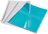 Termocopertina trasparente per rilegatura termica in PVC - 150 gr/mq - conf. 100 pezzi Fellowes spessore 4 mm --2