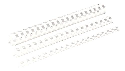 Fellowes Confezione 100 dorsi plastici 6 mm bianco-1