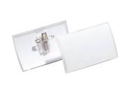 DURABLE Namensschild CLICK FOLD 54x90mm mit Kombiklemme PP 1 Pg. à 25 Stück 821419-2