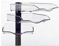 NOVUS CopySwinger III, antracite set da 3 con vassoi portaoggetti B4 incl.-1
