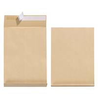 herlitz Faltenversandtasche, DIN B4, ohne Fenster, braun haftklebend, Natron-Recycling-Kraftpapier, 130 g-qm (797514)-2