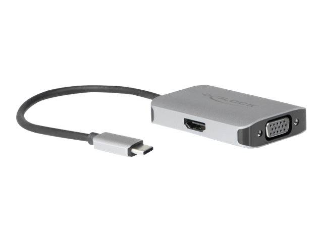 Ã¢â‚¬Â¢ AnschlÃƒÂ¼sse: Eingang: 1 x USB Type-CÃ¢âEURžÂ¢ Stecker Ausgang: 1 x HDMI-A 19 Pin Buchse 1 x VGA 15 Pin Buchse -0