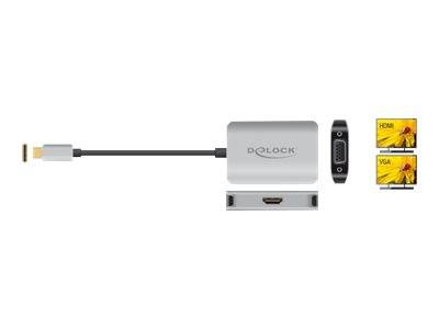 Ã¢â‚¬Â¢ AnschlÃƒÂ¼sse: Eingang: 1 x USB Type-CÃ¢âEURžÂ¢ Stecker Ausgang: 1 x HDMI-A 19 Pin Buchse 1 x VGA 15 Pin Buchse -1