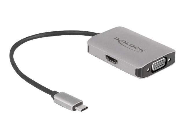 Ã¢â‚¬Â¢ AnschlÃƒÂ¼sse: Eingang: 1 x USB Type-CÃ¢âEURžÂ¢ Stecker Ausgang: 1 x HDMI-A 19 Pin Buchse 1 x VGA 15 Pin Buchse -2