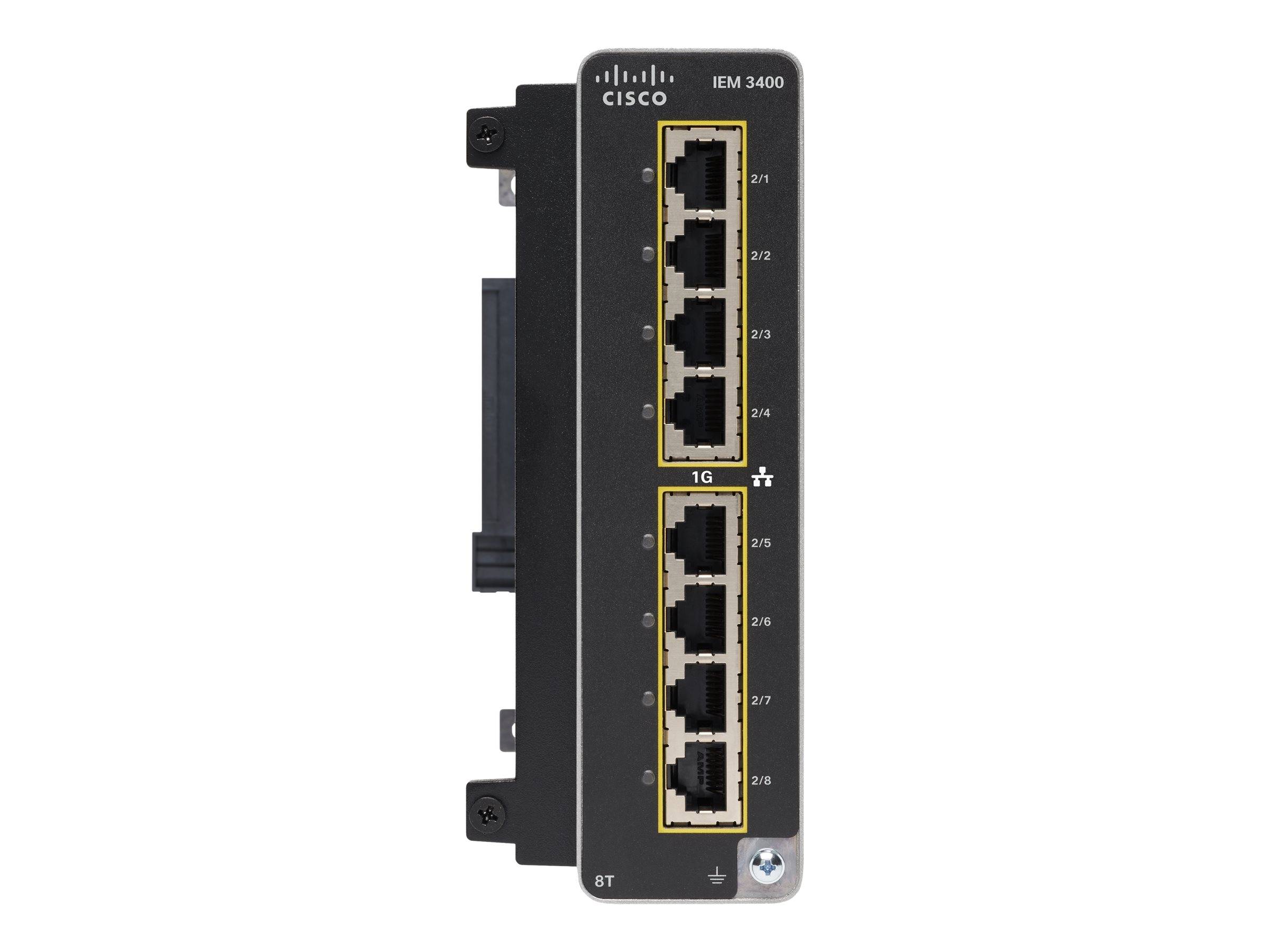 Cisco IEM-3400-8T= modulo del commutatore di rete Gigabit Ethernet (Cisco Catalyst IE3400 Rugged Series Advanced Expansi-0