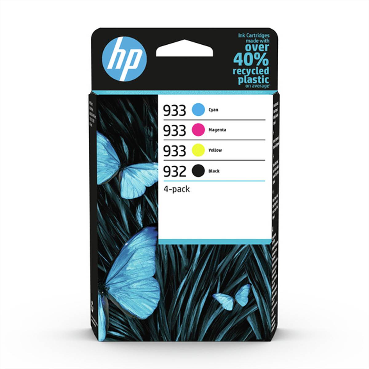 Hp confezione da 4 inchiostri originali 932/933 nero, ciano, magenta, giallo-0
