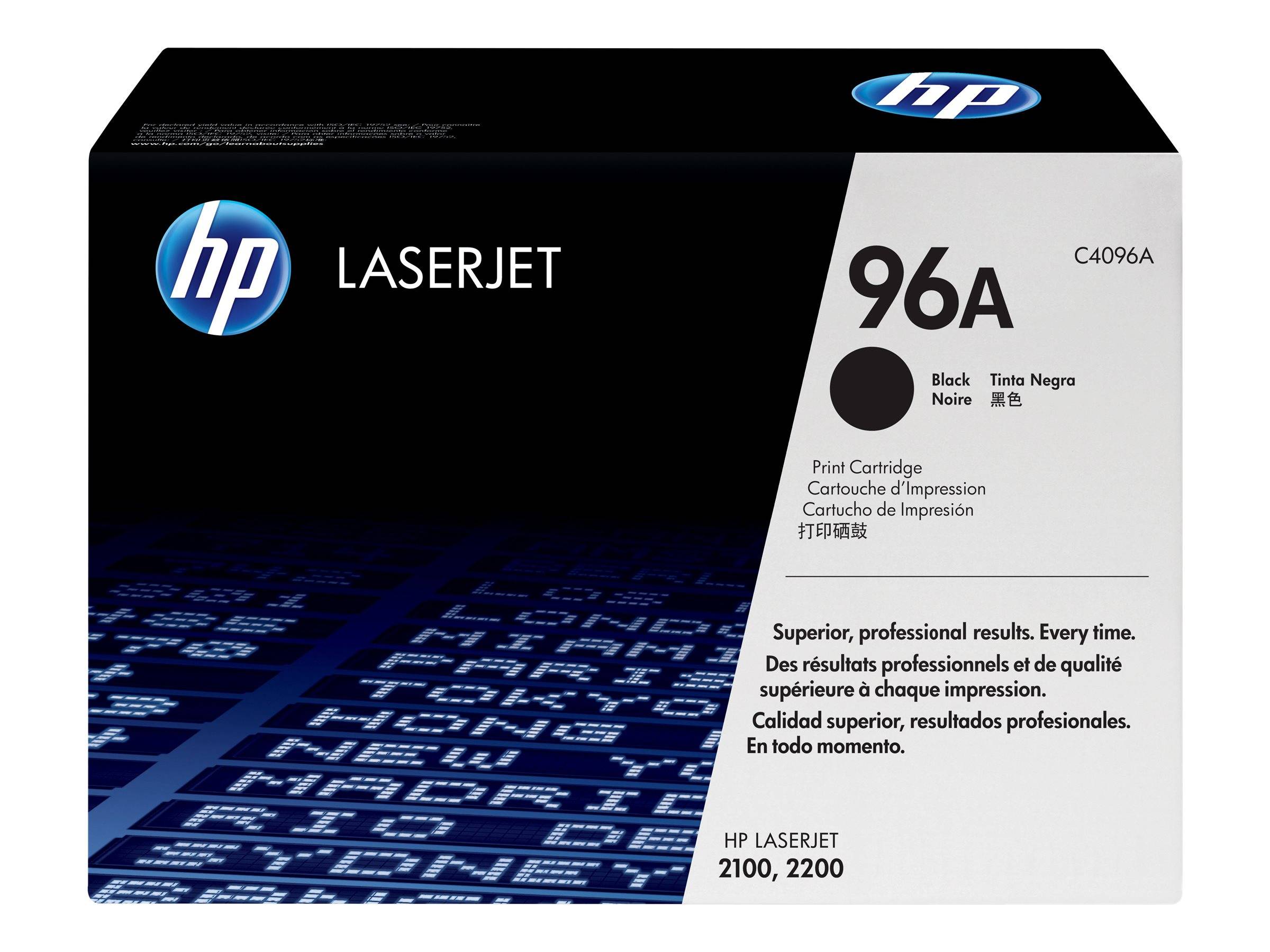 Hp 96a C4096a Toner Nero Con Canon C4096a Lbp 470 32x 1000 1310 P100 5000pgs-1