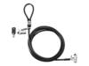 Hp T1a65aa Cavo Acciaio Con Lucchetto A Doppia Testa Da 10mm Kensington Lock