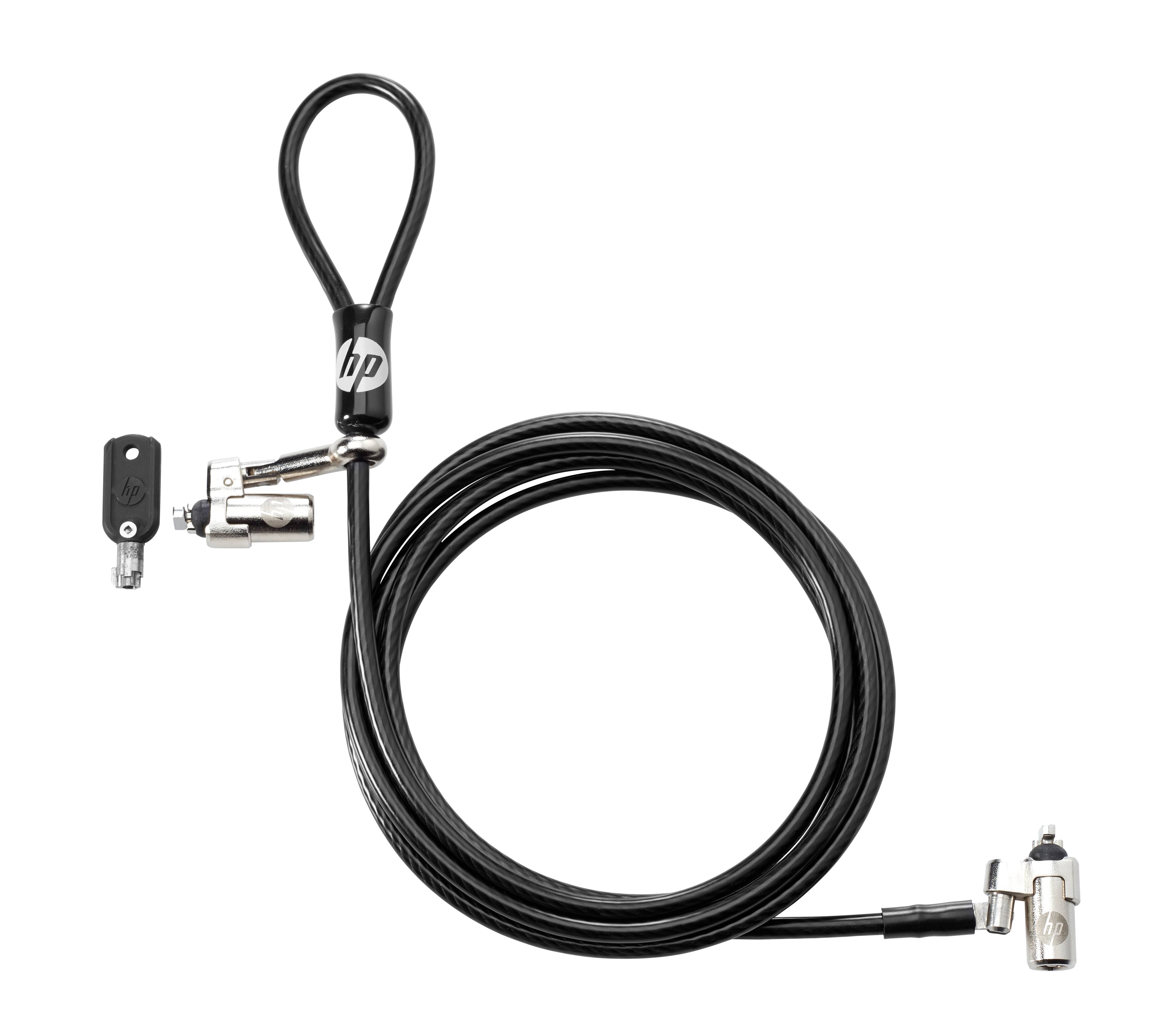 Hp T1a65aa Cavo Acciaio Con Lucchetto A Doppia Testa Da 10mm Kensington Lock-2