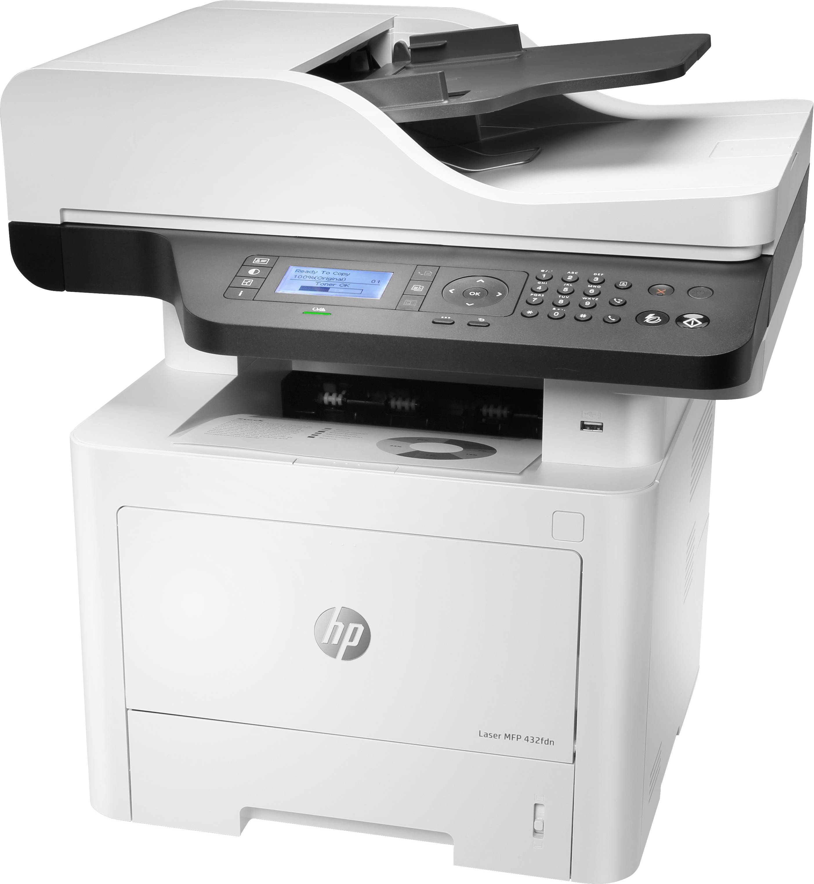 Hp laserjet mfp 432fdn stampante multifunzione laser b/n a4 wi-fi fax usb 40ppm-3