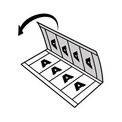 Immagine simbolo per QuickundClean 85 x 54 mm x25, 85 mm, 54 mm, 25 fogli, 250 pezzi