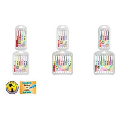 STABILO 275/4-08-1 evidenziatore 4 pz Punta smussata Colori assortiti-0