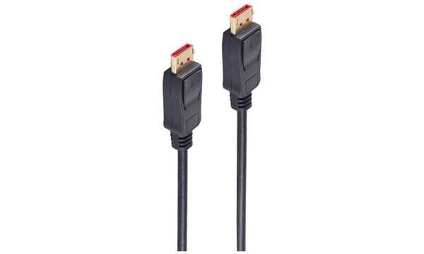 shiverpeaks BASIC-S DisplayPort 1.4 Kabel, schwarz, 2,0 m DisplayPort Stecker - DisplayPort Stecker (20P20C), Schir - 1-3